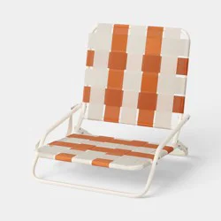 Webstrap Beach Sand Chair Orange - Room Essentials™