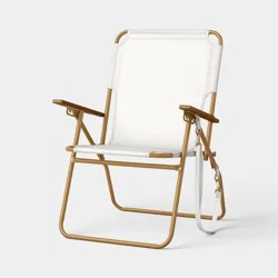 Canvas Beach Chair Cream - Threshold™