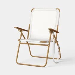 Canvas Beach Chair Cream - Threshold™