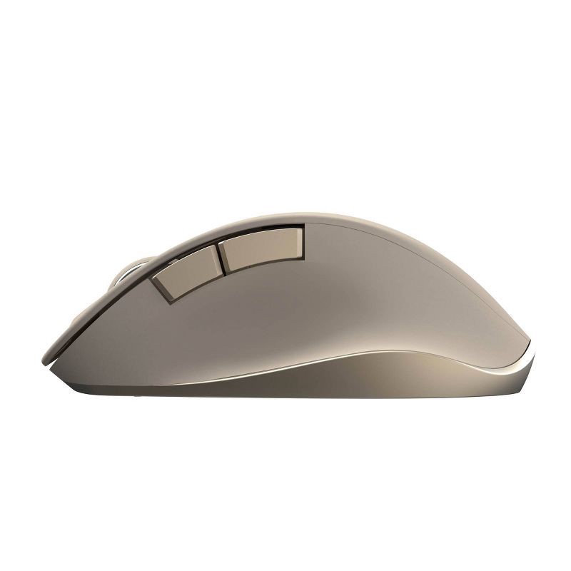 slide 3 of 3, North Wireless Ergonomic 6 Button Mouse - Beige: Radio Frequency, Rechargeable, 1 ct