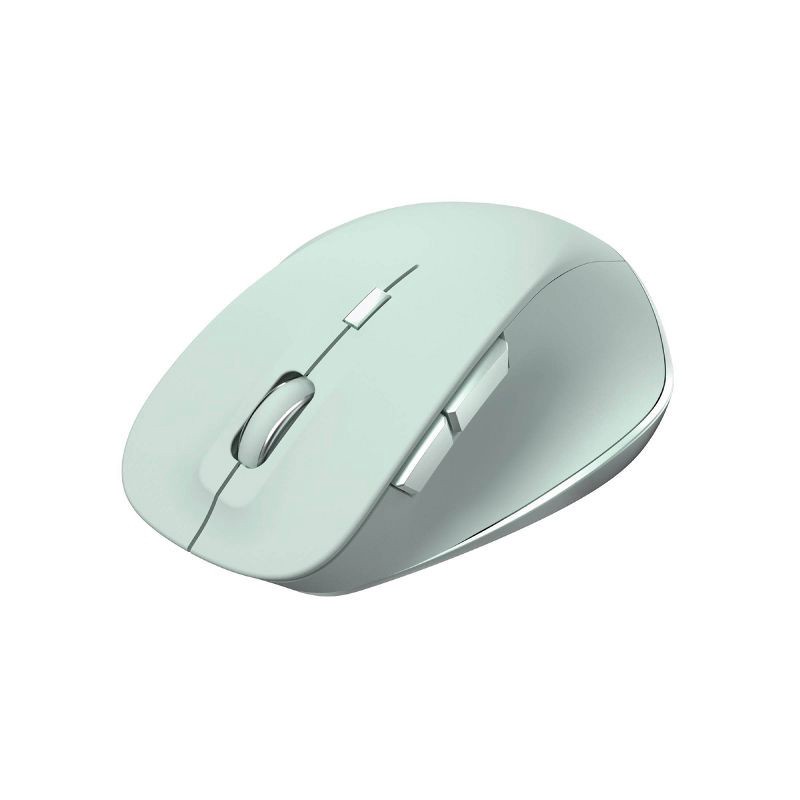 slide 2 of 3, North Wireless Ergonomic 6 Button Mouse - Light Mint Green: Rechargeable, Business Use, 1 ct