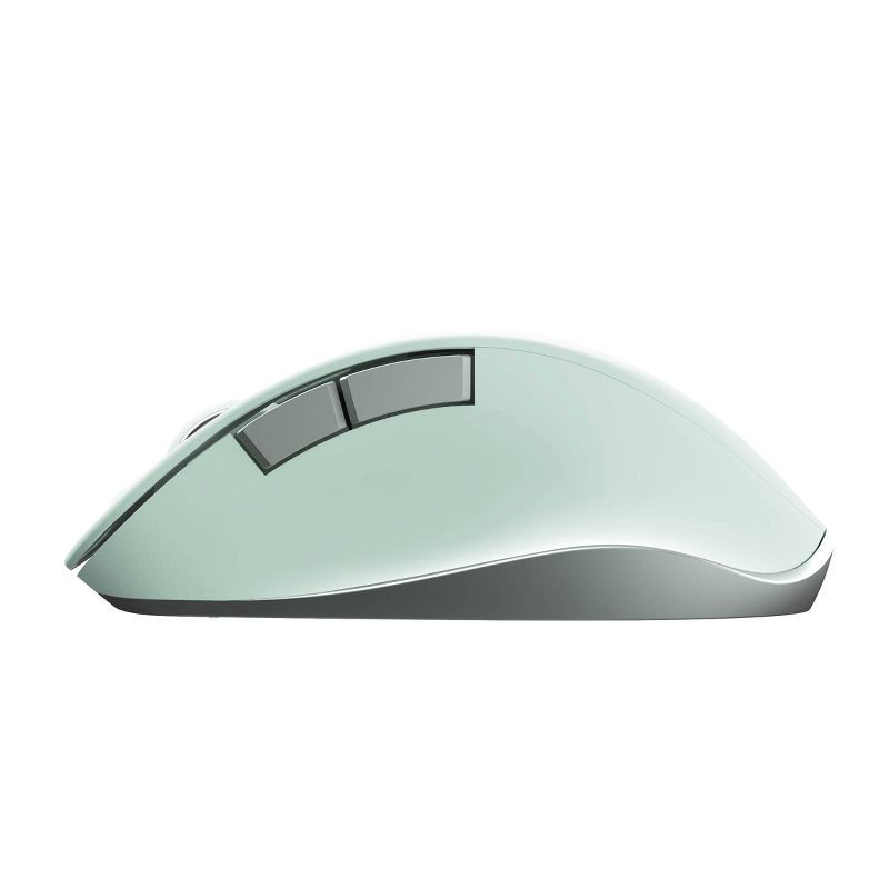 slide 3 of 3, North Wireless Ergonomic 6 Button Mouse - Light Mint Green: Rechargeable, Business Use, 1 ct