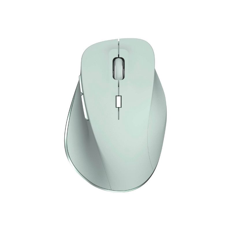 slide 1 of 3, North Wireless Ergonomic 6 Button Mouse - Light Mint Green: Rechargeable, Business Use, 1 ct