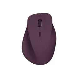 North Wireless Ergonomic 6 Button Mouse - Plum Purple: Radio Frequency, Built-In Battery