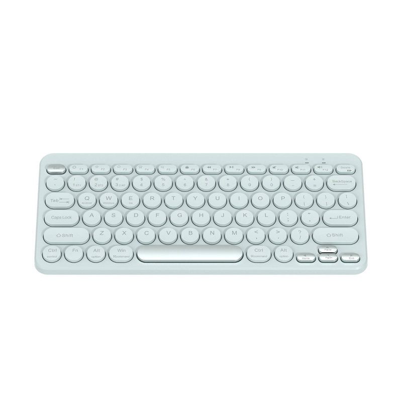slide 2 of 3, North Compact Round Key Wireless Keyboard - Mint Green, 1 ct