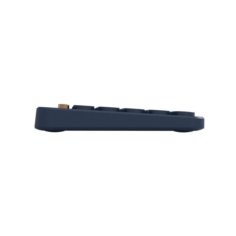 slide 3 of 3, North Compact Round Key Wireless Keyboard - Navy, 1 ct