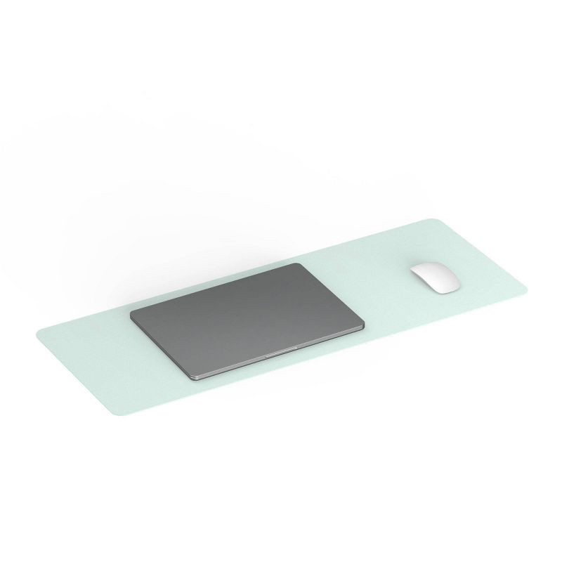 slide 2 of 3, North Large Desk Mat - Light Mint Green: Keyboard & Mice Accessory, Non-Skid Base, 1 ct