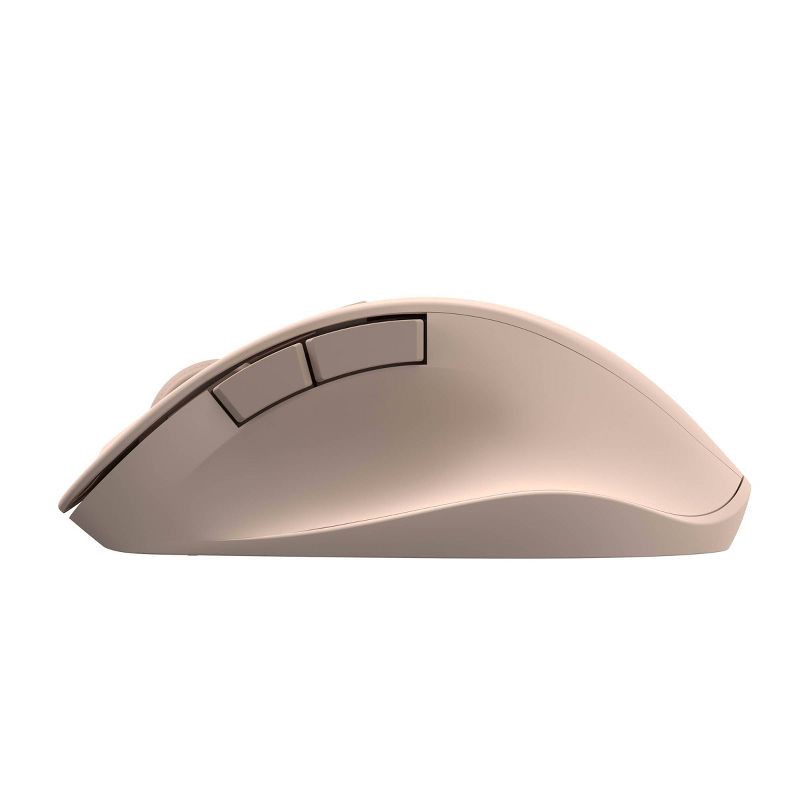 slide 3 of 3, North Wireless Ergonomic 6 Button Mouse - Pink: Built-In Rechargeable Battery, 1 ct