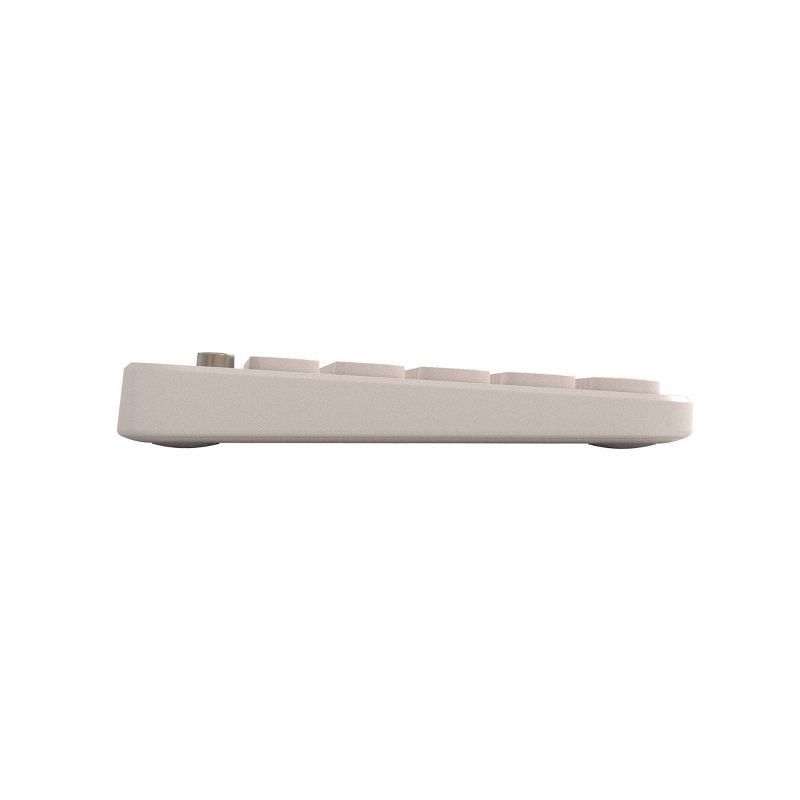 slide 3 of 3, North Compact Round Key Wireless Keyboard - Beige, 1 ct