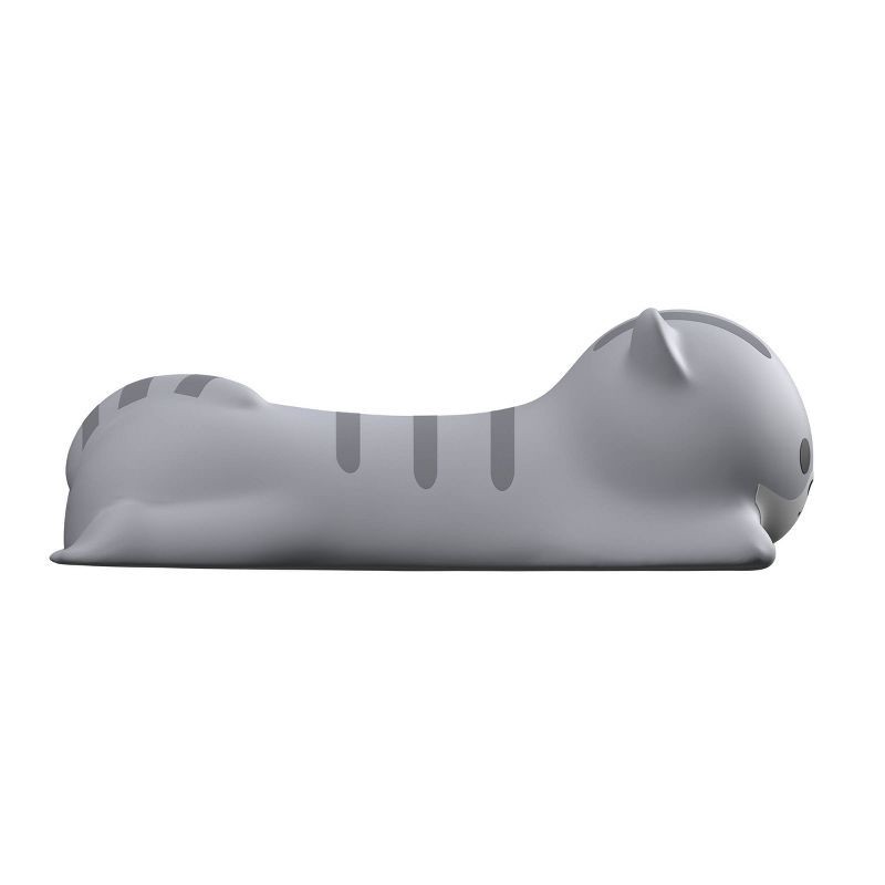 slide 3 of 3, Gems Cat Wrist Rest - Gray: Foam Flexible Design for Keyboard and Mouse, 1 ct