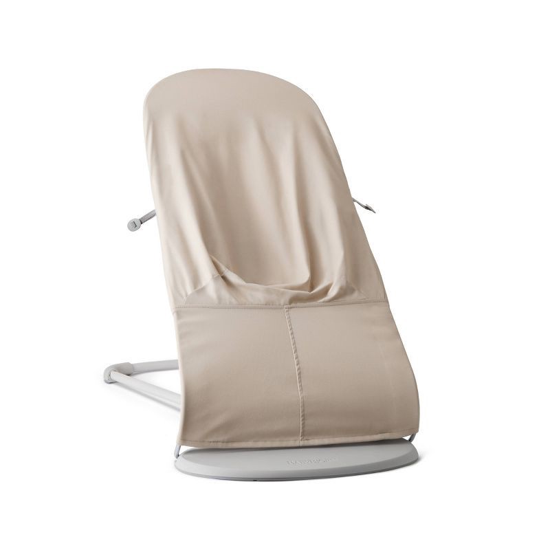 slide 2 of 9, BabyBjorn Bouncer Tri-Fabric with Toy Bar - Beige, 1 ct