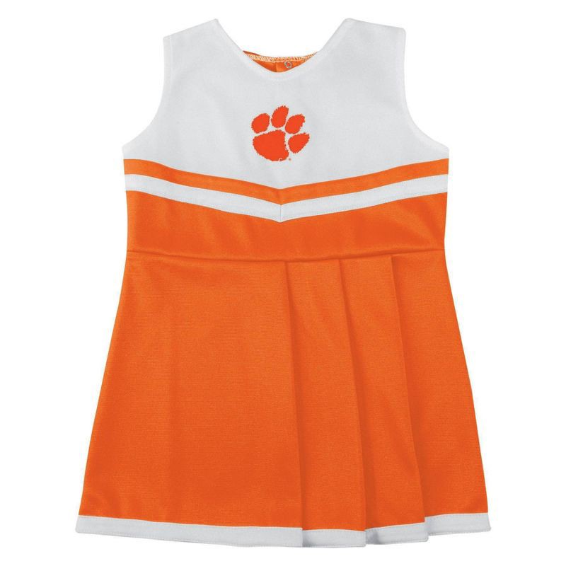 slide 1 of 3, NCAA Clemson Tigers Toddler Girls' Cheer Dress Set - 2T, 1 ct