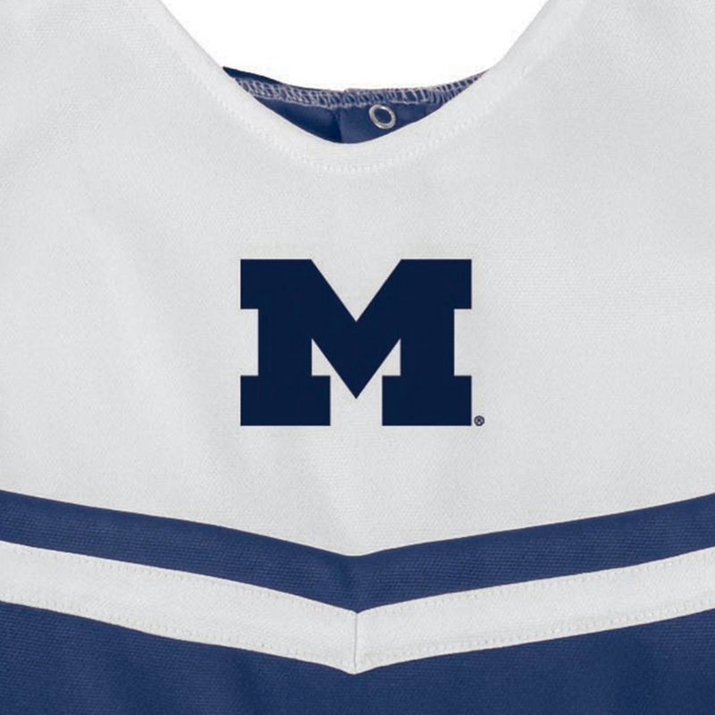 slide 3 of 3, NCAA Michigan Wolverines Toddler Girls' Cheer Dress Set - 4T, 1 ct