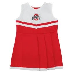 NCAA Ohio State Buckeyes Toddler Girls' Cheer Dress Set - 4T