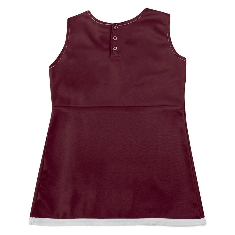 slide 3 of 3, NCAA Texas A&M Aggies Toddler Girls' Cheer Dress Set - 3T: Polyester Knit Leotard, 1 ct