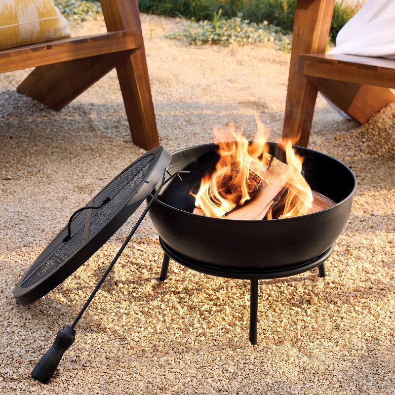 slide 2 of 4, Woodburning Small Pedestal - Threshold™, 1 ct