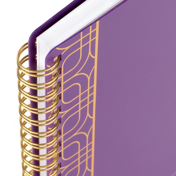 slide 5 of 10, 2024-2025 Cambridge Workstyle Balance Weekly/Monthly Academic Planner, 5-1/2"" X 8-1/2"", Purple Swirl, July 2024 To June 2025, 1606-200A-19, 1 ct