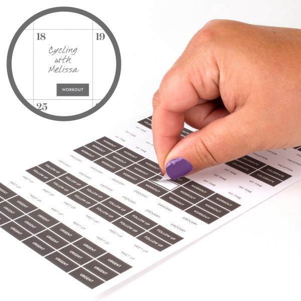 slide 4 of 10, 2024-2025 Cambridge Workstyle Balance Weekly/Monthly Academic Planner, 5-1/2"" X 8-1/2"", Purple Swirl, July 2024 To June 2025, 1606-200A-19, 1 ct