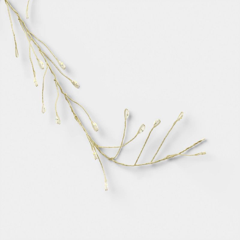 slide 4 of 4, 160 LED Indoor Outdoor Fairy String Lights White - Threshold™, 1 ct