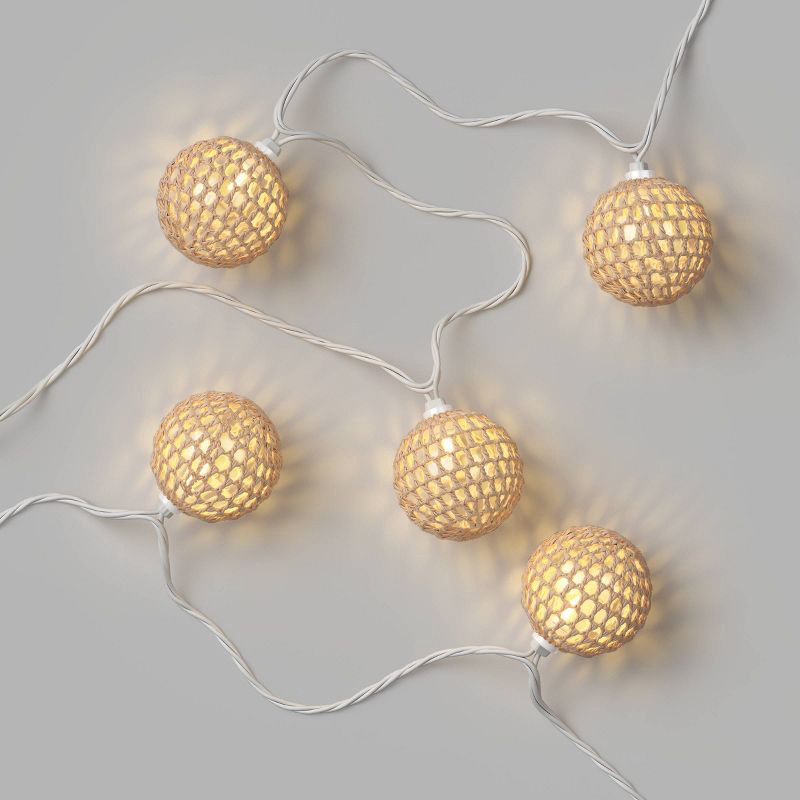 slide 3 of 4, String Lights Open Weave - Threshold™, 1 ct