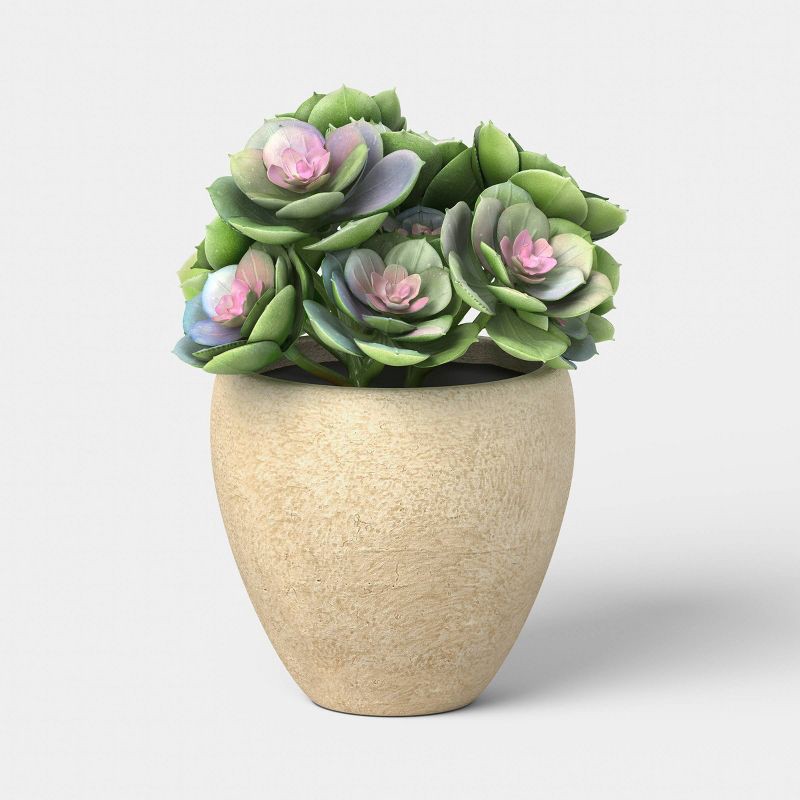 slide 1 of 4, 7" Small Artificial Potted Succulent - Threshold™, 1 ct