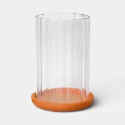 12"x8" Terracotta with Glass Lantern - Threshold™