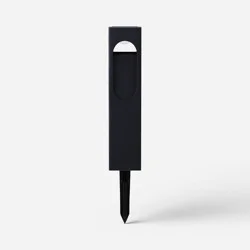 Plastic Solar Outdoor Path Light Black - Threshold™