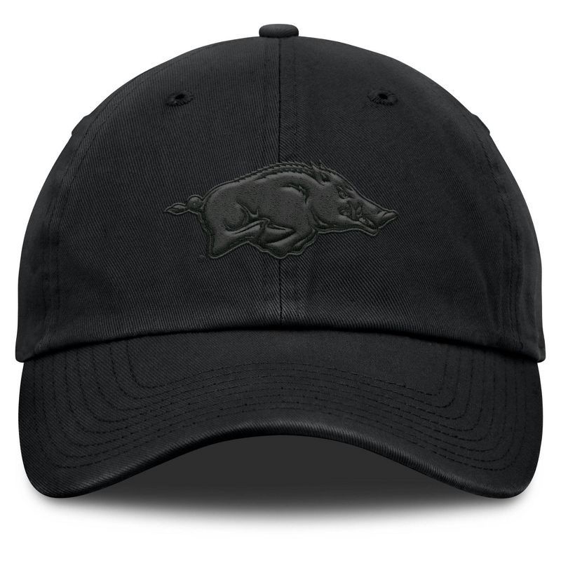slide 2 of 4, NCAA Arkansas Razorbacks Unstructured Black Tonal Cotton Hat, 1 ct