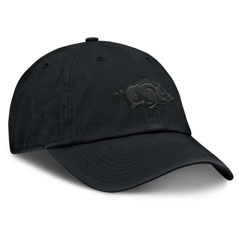 slide 3 of 4, NCAA Arkansas Razorbacks Unstructured Black Tonal Cotton Hat, 1 ct
