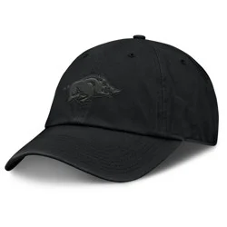 NCAA Arkansas Razorbacks Unstructured Black Tonal Cotton Hat