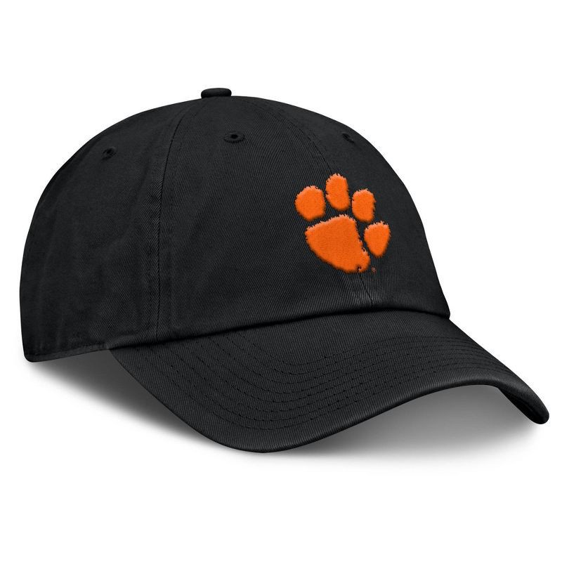 slide 3 of 4, NCAA Clemson Tigers Unstructured Black Tonal Cotton Hat, 1 ct
