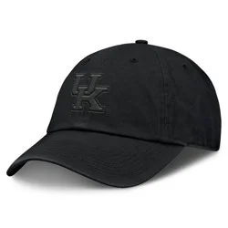 NCAA Kentucky Wildcats Unstructured Black Tonal Cotton Hat