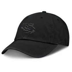 NCAA LSU Tigers Unstructured Black Tonal Cotton Hat