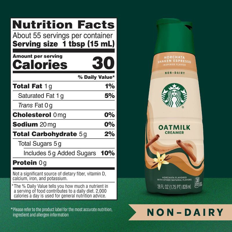 slide 9 of 9, Starbucks Creamer Oat Horchata Coffee Creamer - 28 fl oz, 28 fl oz