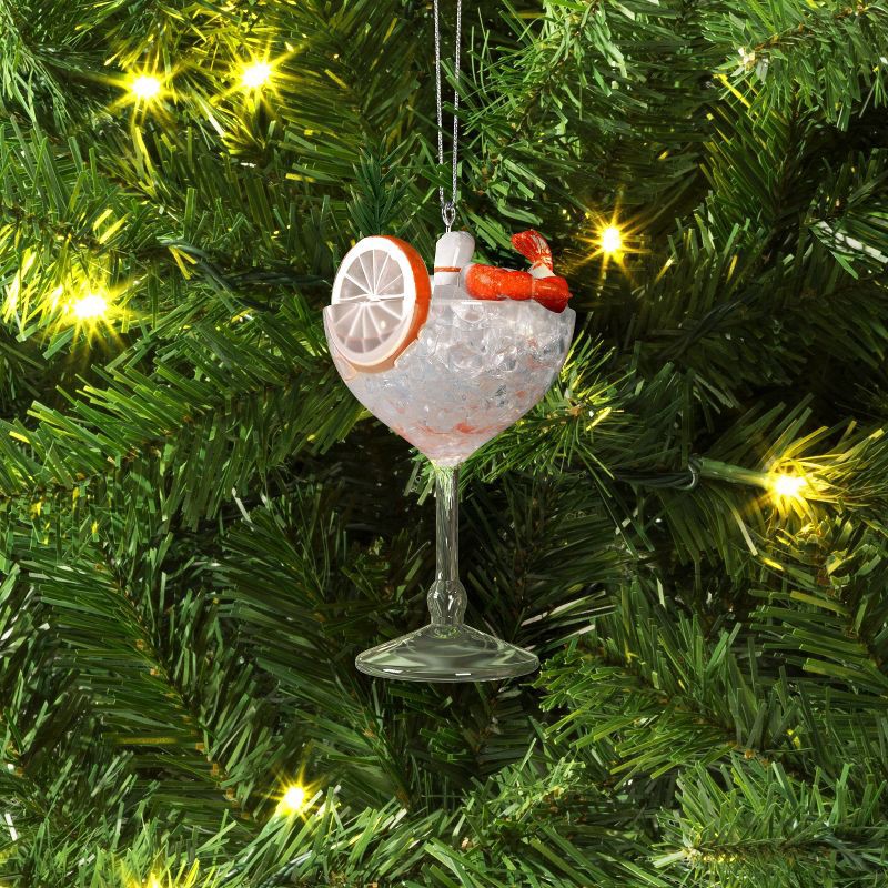 slide 2 of 3, 4" Christmas Shrimp Cocktail Ornament - Wondershop™, 1 ct