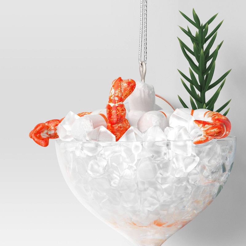 slide 3 of 3, 4" Christmas Shrimp Cocktail Ornament - Wondershop™, 1 ct