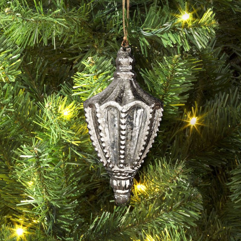 slide 2 of 3, Christmas Silver Mercury Glass Bobble - Wondershop™, 1 ct