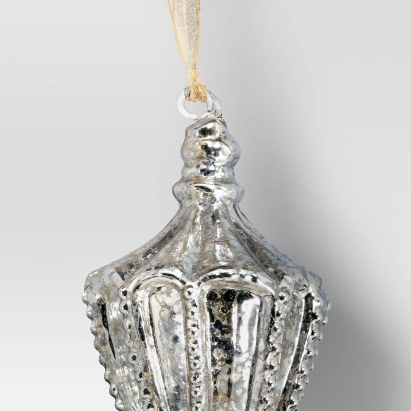 slide 3 of 3, Christmas Silver Mercury Glass Bobble - Wondershop™, 1 ct