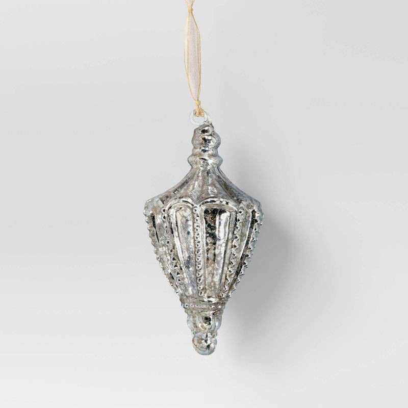 slide 1 of 3, Christmas Silver Mercury Glass Bobble - Wondershop™, 1 ct