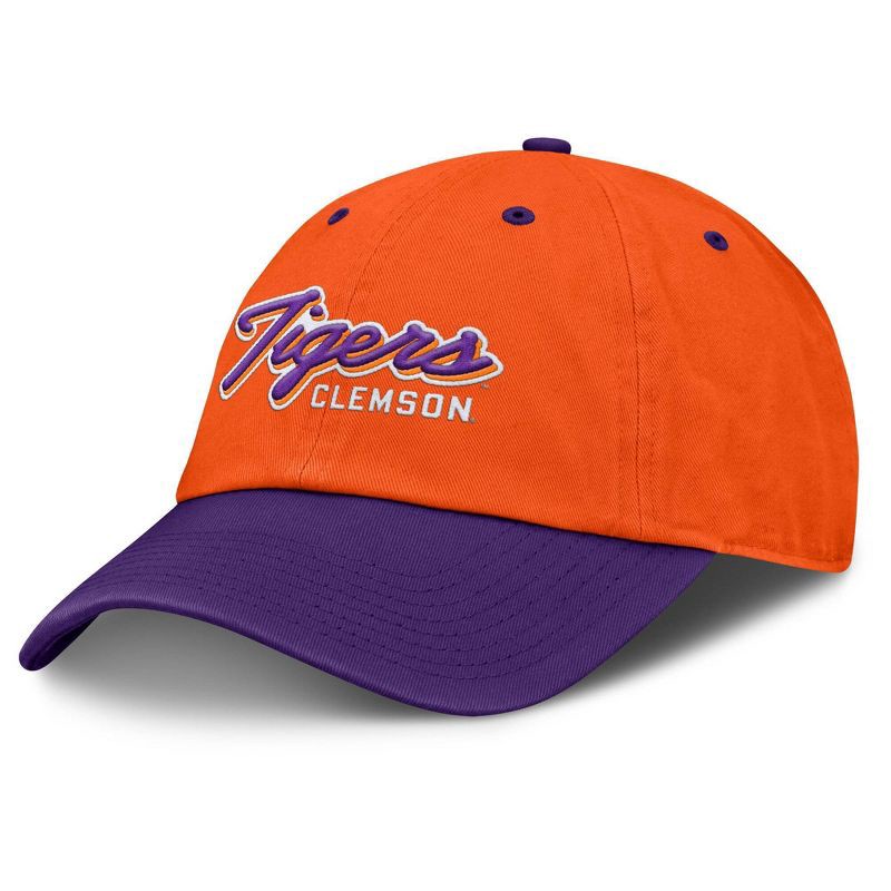 slide 1 of 4, NCAA Clemson Tigers Unstructured Cotton Hat, 1 ct