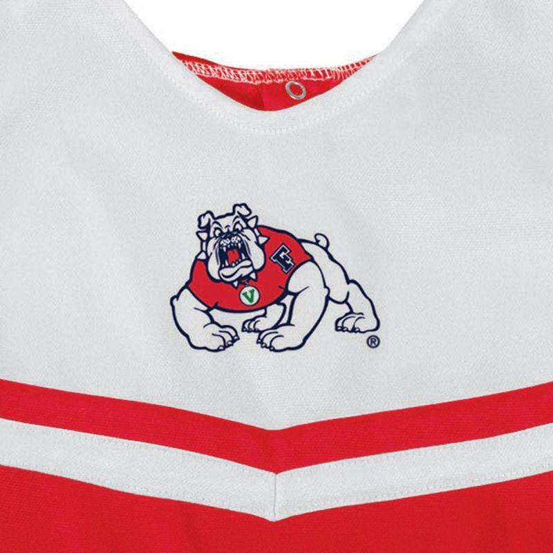 slide 3 of 3, NCAA Fresno State Bulldogs Toddler Girls' Cheer Dress Set - 4T, 1 ct
