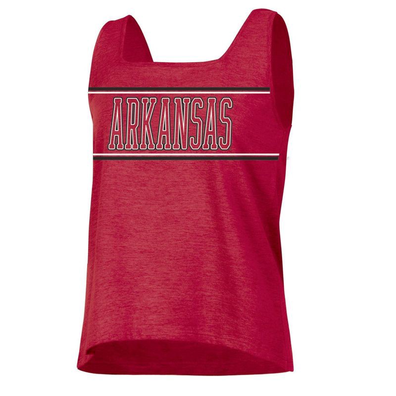 slide 1 of 3, NCAA Arkansas Razorbacks Women's Fashion Tank Top - S, 1 ct