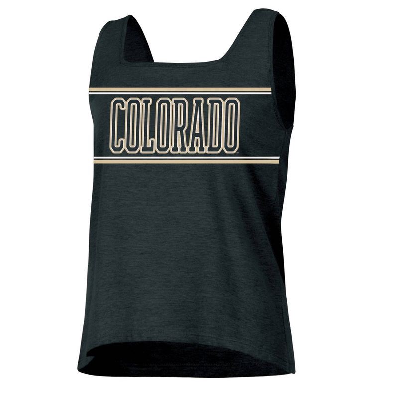 slide 1 of 3, NCAA Colorado Buffaloes Women's Fashion Tank Top - M: Cotton-Polyester Blend, Sleeveless Jersey, 1 ct