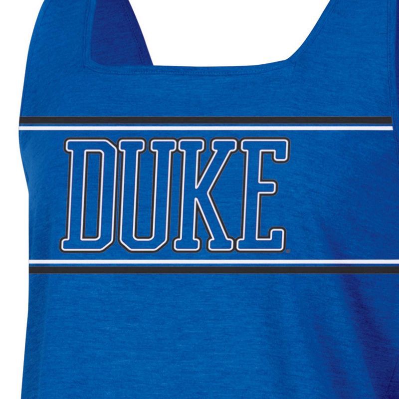 slide 3 of 3, NCAA Duke Blue Devils Women's Fashion Tank Top - M: Cotton-Polyester Blend, Squareneck, 1 ct