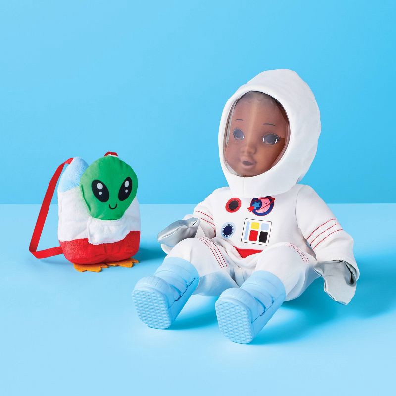 slide 2 of 4, 14" Baby Doll Astronaut Outfit - Gigglescape™: Science Fiction Space Costume, 8 Pieces, 8 ct