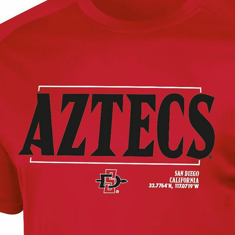 slide 3 of 3, NCAA San Diego State Aztecs Men's Poly T-Shirt - L, 1 ct