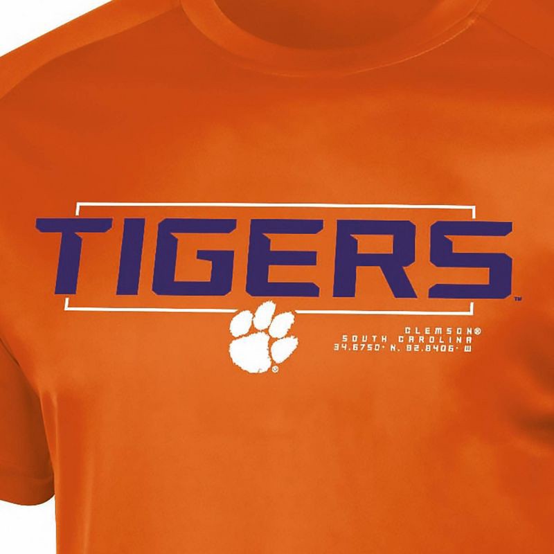 slide 3 of 3, NCAA Clemson Tigers Men's Poly T-Shirt - XXL, 1 ct