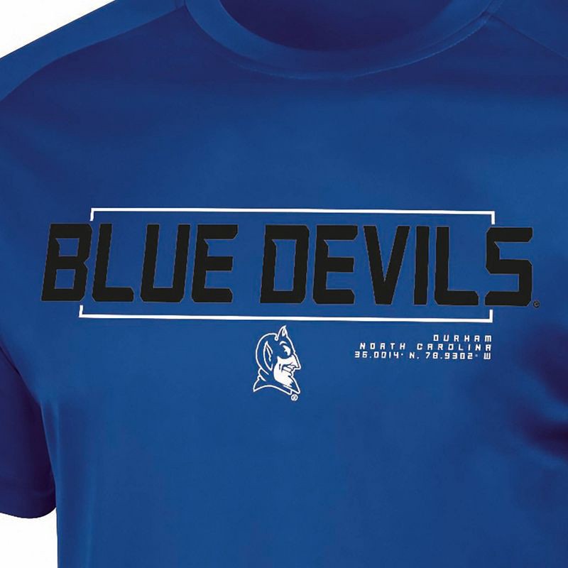 slide 3 of 3, NCAA Duke Blue Devils Men's Poly T-Shirt - M: Lightweight Crew Neck, Short Sleeve, 1 ct