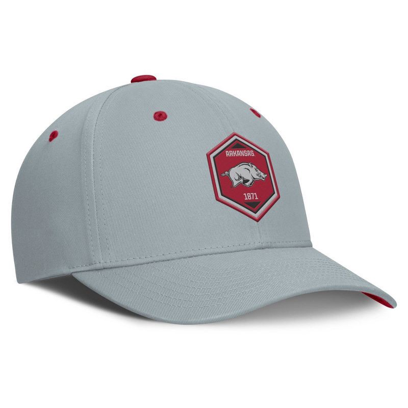 slide 3 of 5, NCAA Arkansas Razorbacks Structured Cotton Twill Hat, 1 ct