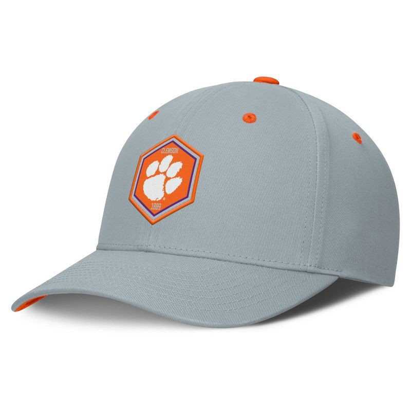 slide 1 of 5, NCAA Clemson Tigers Structured Cotton Twill Hat, 1 ct